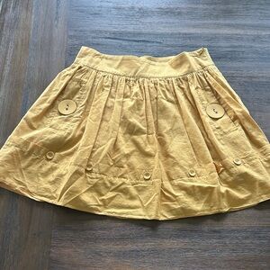 Mustard Yellow Cotton Skirt